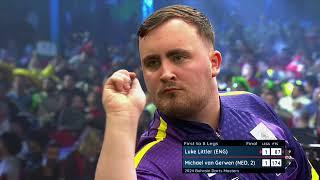 LUKE LITTLERS FIRST TV TITLE Littler v Van Gerwen  2024 Bahrain Darts Masters FULL FINAL