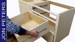 How to Build Kitchen Cabinets & Install Drawer Slides