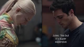 Jules and Nate texting  euphoria 1x03 scene