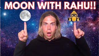 Moon with Rahu Conjunction in Horoscope