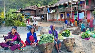 A Glimpse into Nepal Village Weekly Market  video - 77  Village Life Nepal  BijayaLimbu