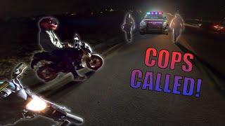 Cops Confront Motorcycle Riders