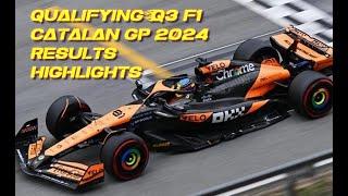 Qualifying Q3 Mclaren  POLE  Catalan GP  f1 2024 beat Redbull Verstappen