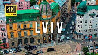 Lviv city Ukraine  in 4K Ultra HD  Drone Video