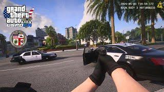 NO COMMENTARY GTA V LSPDFR  POLICE OFFICERS SHOT TWO ARMED WOMEN WHO SHOT POLICE OFFICERS - LAPD