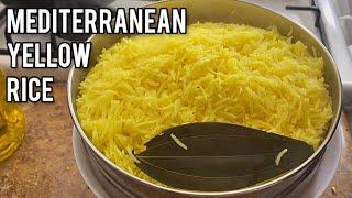 Mediterranean yellow rice  Turmeric Rice  Basmati rice recipe  how to cook basmati rice