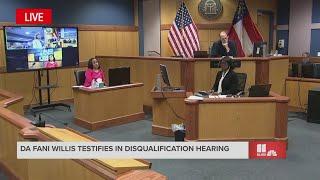 Part 2  Fani Willis takes stand in hearing on motions to disqualify her from Trump case