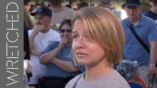 Upset Christian woman CONFRONTS open-air preacher.