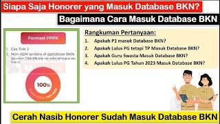 TERJAWAB Siapa Saja Honorer yang Masuk Database BKN dan Cara Masuk Database BKN Terbaru