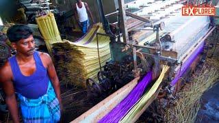 Sleeping Mat Factory Tour  Korai Pai Making   Factory Explorer