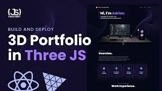 Build and Deploy an Amazing 3D Web Developer Portfolio in React JS  Beginner Three.js Tutorial