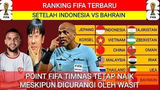 POINT TIMNAS TETAP NAIK‼️RANKING FIFA SETELAH INDONESIA VS BAHRAIN DI KUALIFIKASI PIALA DUNIA 2026