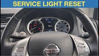 2017 Nissan Navara service light reset
