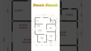 Denah rumah 8x9