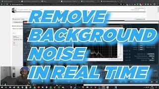 Remove background noise for live audio voicemeter