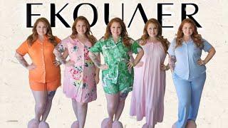 Ekouaer Sleepwear Try-On Haul  March 2024