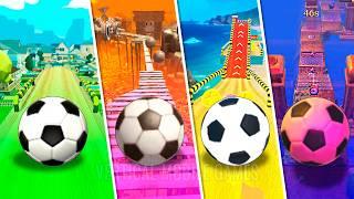 Color Soccer Balls - Going Balls vs Sky Rolling Balls vs Rollance vs Gears Forevers