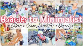 *NEW* EXTREME KONMARI DECLUTTER ORGANIZE + CLEANING MOTIVATION MESSY TO MINIMAL GARAGE