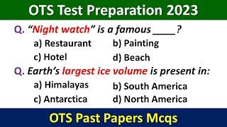 OTS Test Preparation 2023  OTS Past Papers 2023  OTS Preparation 2023  OTS Test Mcqs  OTS Test