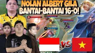 ALBERT NGAMUK PARAH 16-0 PAKE NOLAN  INDONESIA VS VIETNAM MATCH 2 - IESF ASIA TENGGARA