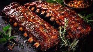 BBQ Ribs at its BEST Fall off the bone Oven Baked Recipe