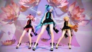 MMD ダメよ Miku・Teto・Neru