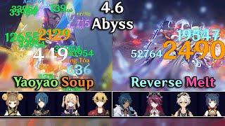 NEW SPIRAL ABYSS 4.6   Only 4 Star Character & Weapon  9⭐ Floor 12  Genshin Impact