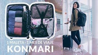 Cómo organizar la maleta de mano - 1 mes de viaje  KONMARI