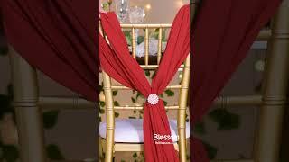 Elegant chair sash idea for your next party