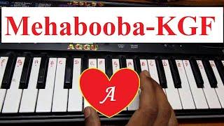 Learn How to play Mehabooba KGF song on keyboard HD