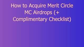 Merit Circle MC AIRDROP CLAIM verification Tutorial