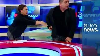 Round 2 Another fight breaks out between Georgian parliamentary candidates live on TV