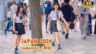 4k hdr japan travel 2024  Walk in Harajuku（原宿）Tokyo japan   Relaxing Natural City ambience