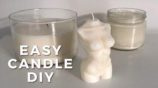 Woman Body Shape Candle DIY - Beginners DIY Candle using Soya Wax at Home