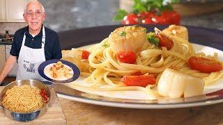 Linguine with Scallops Recipe