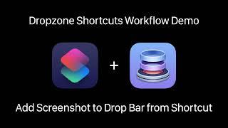 Dropzone 4 Shortcuts Integration Add Screenshot to Drop Bar from a Shortcut