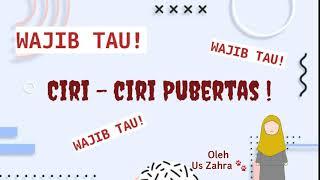 IPA Kelas 6 Ciri-ciri Pubertas