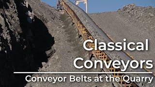 Classical Conveyors Conveyor Belts at a Rock Quarry and Gravel Pit