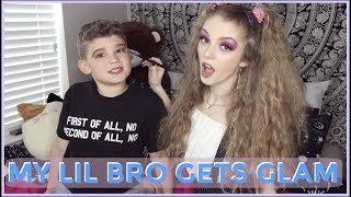 DOING MY LITTLE BROTHERS MAKEUP