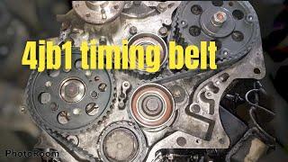 Isuzu 4JB1  Oil Seal and Timing Belt replacement