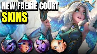 NEW FAERIE COURT SKINS Lux  Lillia  Soraka  Tristana  League of Legends