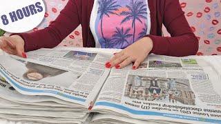 ASMR Newspapers • 8 Hours  of Page Turning • No Talking