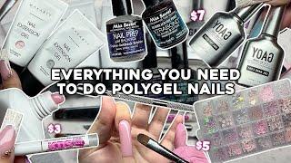 EVERYTHING YOU NEED TO DO POLYGEL NAILS  AFFORDABLE NAIL SUPPLIES  Nail Haul