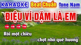 Điệu Ví Dặm Là Em Karaoke Beat Chuẩn Tone Nam - Hà My Karaoke