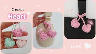 Crochet Heart  heart keychain #crochet #love #valentinesday #heart #sweet