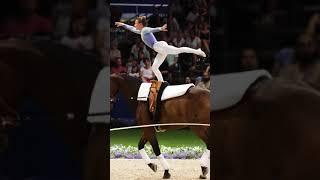 Vaulting in Aachen   #usequestrian #Vaulting