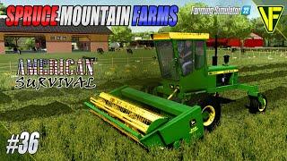 May Hay Making  American Survival Spruce Mountain  Farming Simulator 22