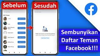 Cara Menyembunyikan Daftar Teman Facebook