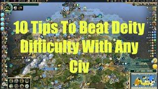 Civ 5 - 10 Tips To Beat Deity Difficulty With Any Civ Quick Speed - Explaining My Key Strategies