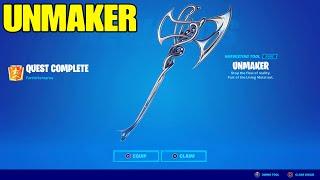 Fortnite New Pickaxe Gameplay - Unmaker *FREE*